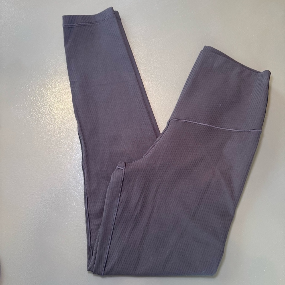 Aerie Women’s Chocolate Brown Ribbed Real Me Xtra 7/8th Leggings